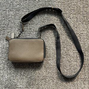 ZARA Men's Brown and Black Crossbody Bag